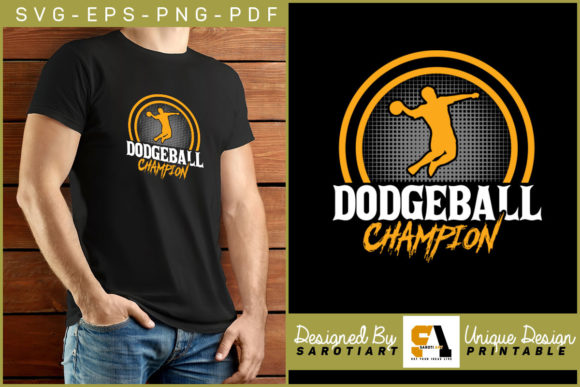 Dodgeball Champion Graphics for Crafts