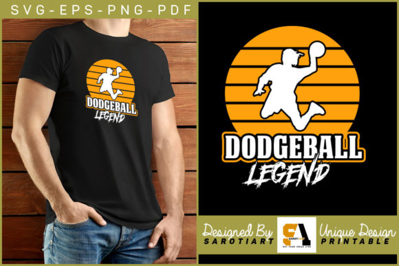 Dodgeball Legend SVG for Graphics & Crafts