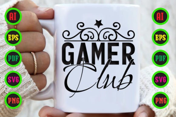 Gamer Club Graphics for Modern Crafts