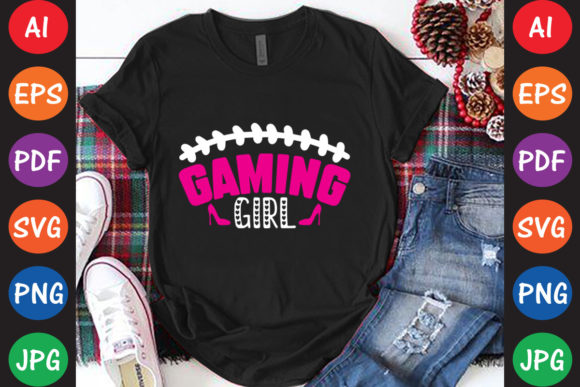 Gaming Girl Graphics for Crafts & DIY