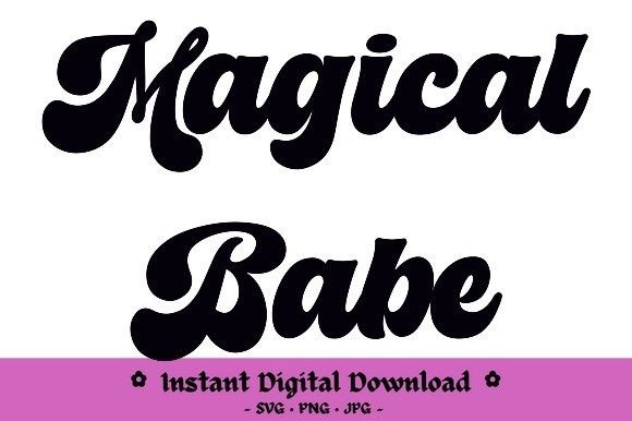 Magical Babe Graphics for Crafts & Web