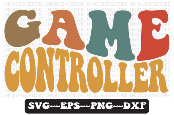 Retro Controller Graphics for Crafts