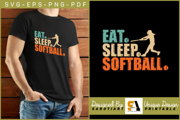 Softball Game Design Eat Sleep Softball Graphics Crafts